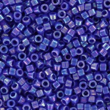 Miyuki delica Beads 11/0 - Opaque cyan blue ab DB-1578